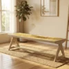 Canned Shesham Wood Bench
