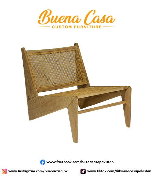 Relaxer Caned Chair (No Arm Rest) - Image 2