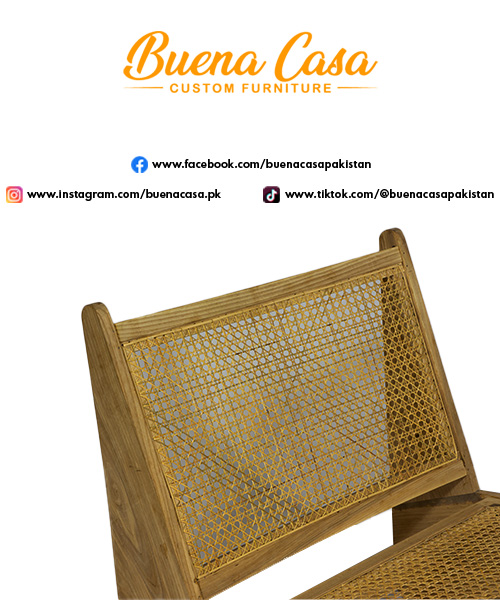 Relaxer Caned Chair (No Arm Rest) - Image 3