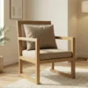 Shesham Bedroom Cusion Chair With Arm Rest