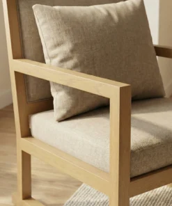 Alternative view of Shesham Bedroom Cusion Chair With Arm Rest