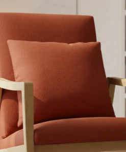 Alternative view of Relaxer Chair With Cushion Seats - Red