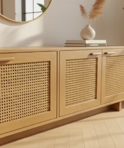 Alternative view of Canned Shesham TV Console