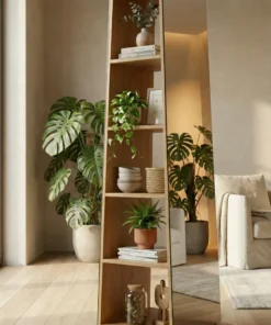 The Aura Valet Stand - Reflected light. Sculpted storage.