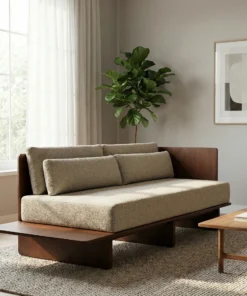 The Oasis Platform Sofa - Architectural lines. Integrated living.