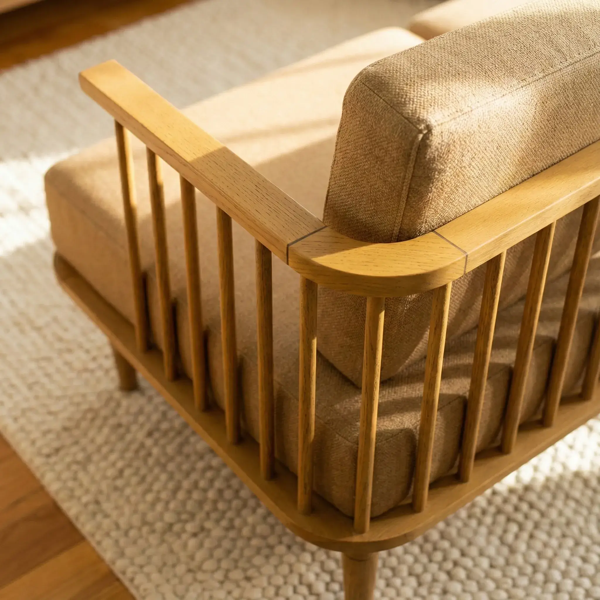 The Citadel Wood-Framed Sofa - Architectural gravity. Immersive comfort. - Image 2