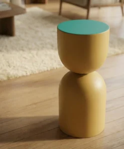 Alternative view of Modern Full Wooden Stool Large