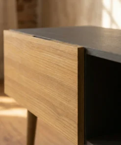 Alternative view of The Garrison Oak Table - Absolute organization. Uncompromising design.