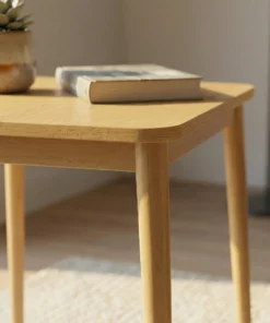 Alternative view of The Monolith Drink Table - Sculptural mass. Luminous timber
