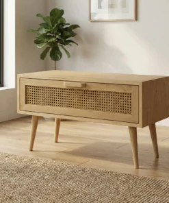 The Ceylon Cane Table - Transparent beauty. Textured depths.