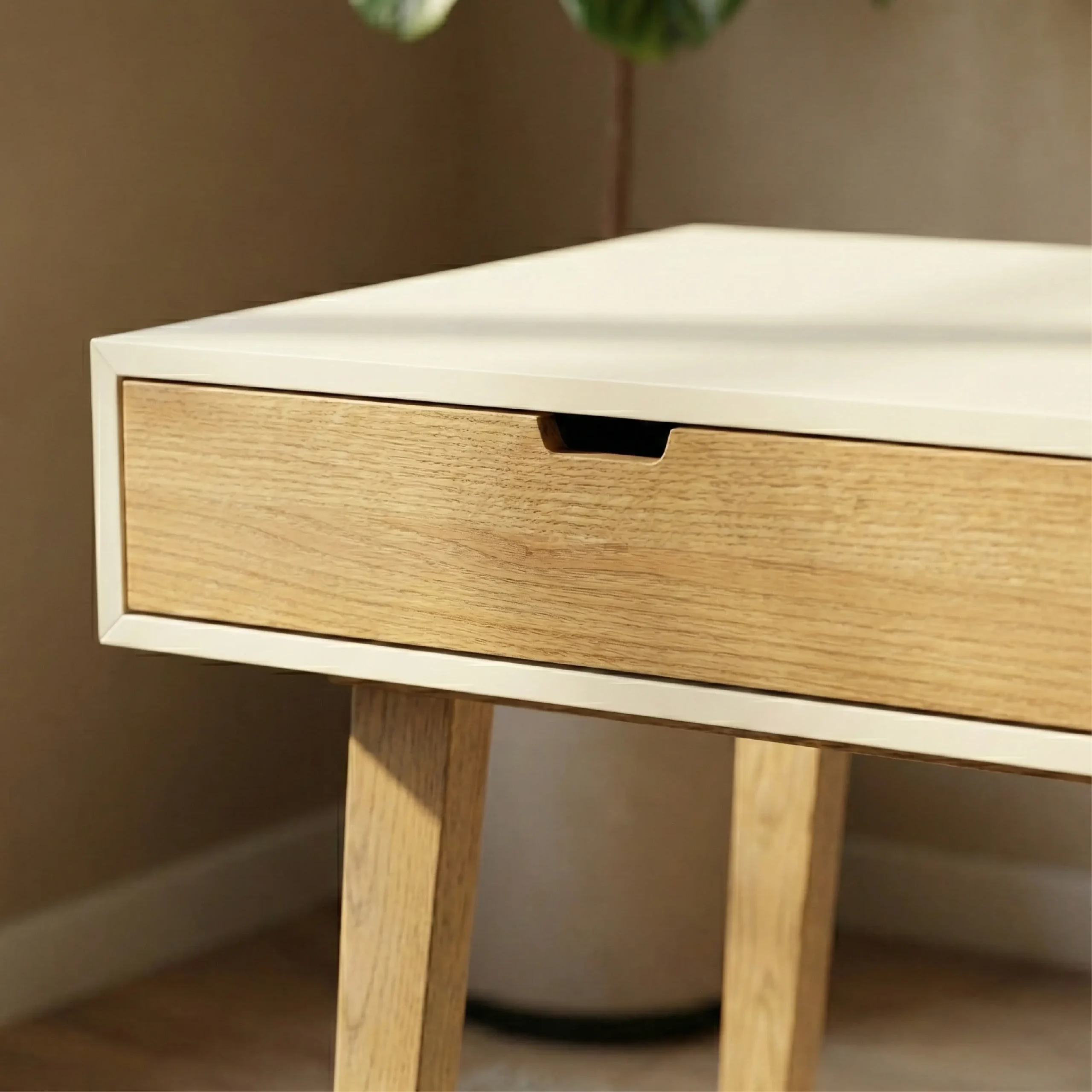 The Contour Study Table - Softened geometry. Monolithic warmth - Image 2