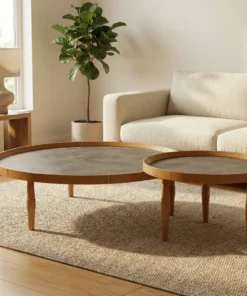 The Meridian Cross-Base Table - Geometric balance. Enduring performance