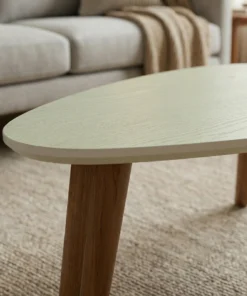 Alternative view of The Calder Organic Table - Organic geometry. Luminous timber.