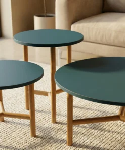 Alternative view of The Fluted Deco Nesting Set - Architectural texture. Refined contrast