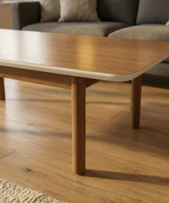 Alternative view of The Valour Oak-Finish Table - Authentic warmth. Unyielding performance.
