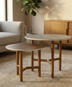 Alternative view of The Eclipse Nesting Tables - Enduring surfaces. Organic foundations.